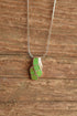 Gaspeite Sterling Silver Pendant Necklace